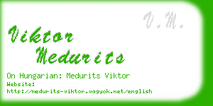 viktor medurits business card